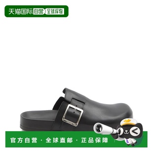 M816V29X111100 SS2025 黑色 LOEWE Ease 拖鞋 Mule Buckle 男士