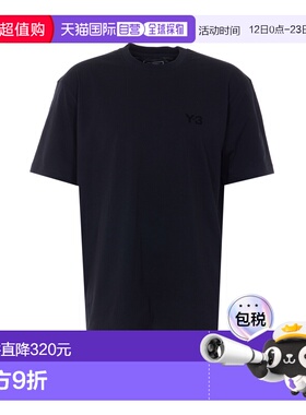 Y-3 男士T恤 KQ9783BLACK SS2026 黑色 REGULAR SHORT SLEEVES TE