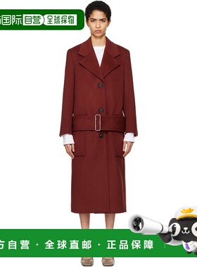 1h可退 潮奢 Salvatore Ferragamo 菲拉格慕 女士 红色 Long 大衣