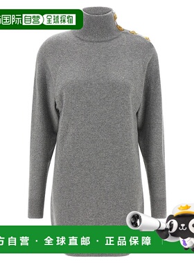 BALMAIN 女士卫衣 FF0R9382KI879UB AW2025 灰色 Cashmere Wool D