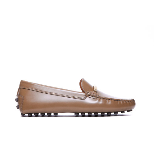 TOD'S 女士芭蕾乐福鞋 XXW22L0IT90U18C806 AW2025 棕色一脚蹬