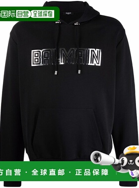 BALMAIN 男士卫衣 WH0JR002B160EAC AW2023 黑色 Sweatshirt Man