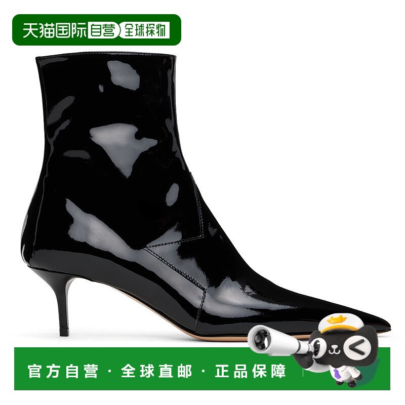 1h可退 潮奢 Coperni 女士 黑色 Patent Star Cut-Out Low 踝靴 C