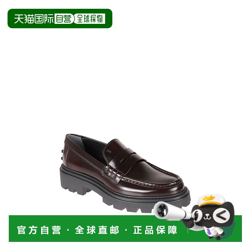 TOD'S 女士芭蕾乐福鞋 XXW08J0GF60SHAR810 SS2024黑色单鞋一脚蹬