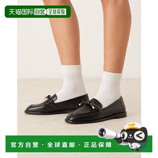 1h可退 潮奢 ASOS 女士 Marquise 设计蝴蝶结乐福鞋(黑色)一脚蹬