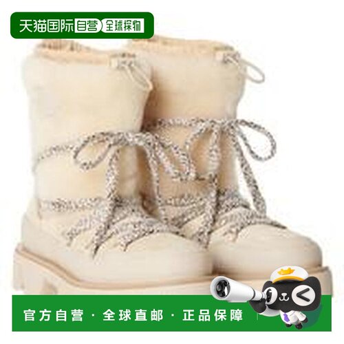 1h可退 MONCLER 女士靴子 9B4G00060M741120K AW2025 米白色