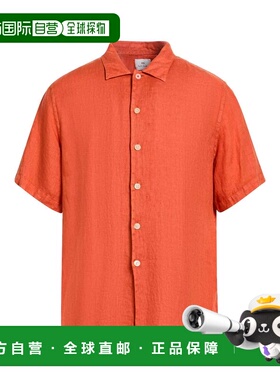 1h可退 潮奢 Paul Smith 男士 纯色衬衫 orange橙色 舒适时尚
