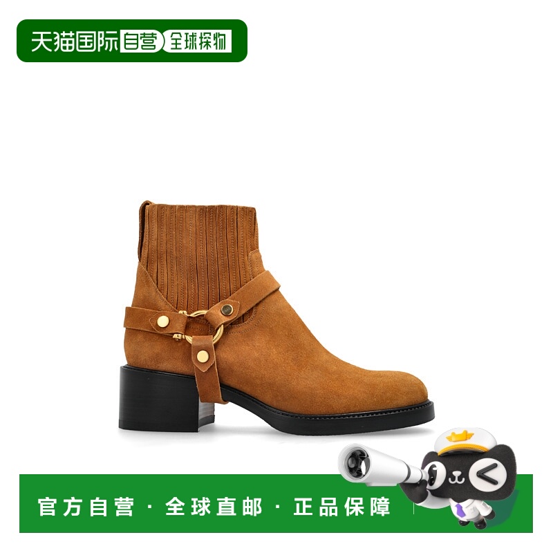 CHLOÉ 女士靴子 CHC25S07PPX217 SS2025 棕色 Heeled ankle boots