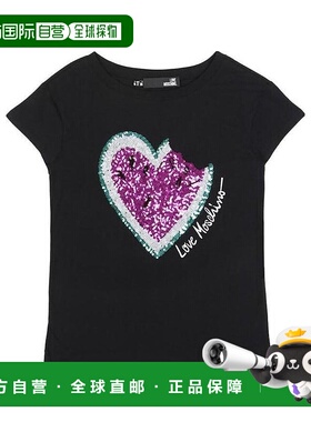 1h可退 MOSCHINO 女士衬衫 W4F3031E1698C74 SS2022 黑色 logo T