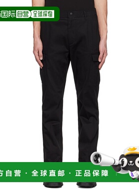 1h可退 潮奢 Moncler 盟可睐 男士 黑色贴饰工装裤 J20912A000315