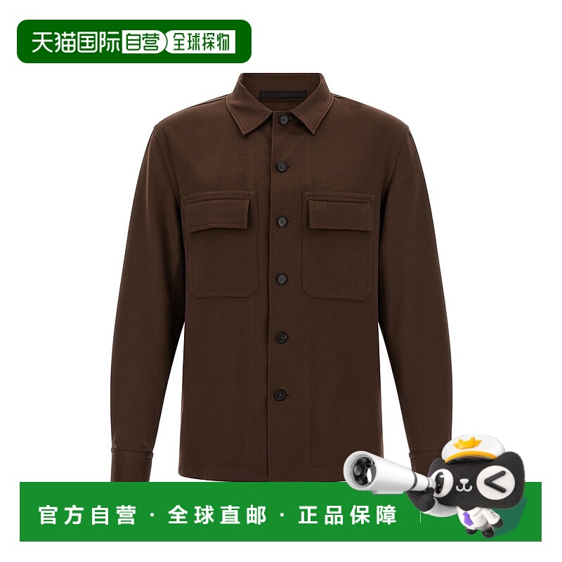 1h可退 潮奢 zegna 杰尼亚 男士 'Alba' 衬衫 UGV46A2SOT6BM06G05