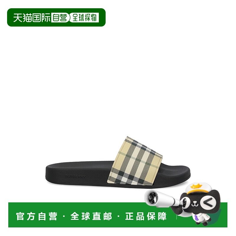 1h可退 潮奢 Burberry 巴宝莉 女士 格紋一腳蹬拖鞋 8107512凉鞋,女鞋,时装凉鞋,淘宝优惠券,粉丝福利购,淘宝优惠卷