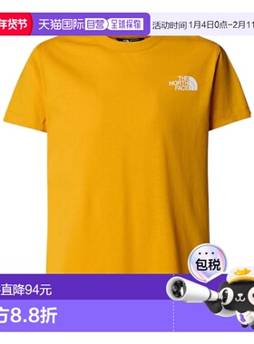 THE NORTH FACE 男童T恤 NF0A8EFN56P AW2025 黄色短袖北面