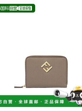 FENDI 女士钱包 8M0508ALV4F1N1G SS2025 灰色 Diamonds 中号拉链