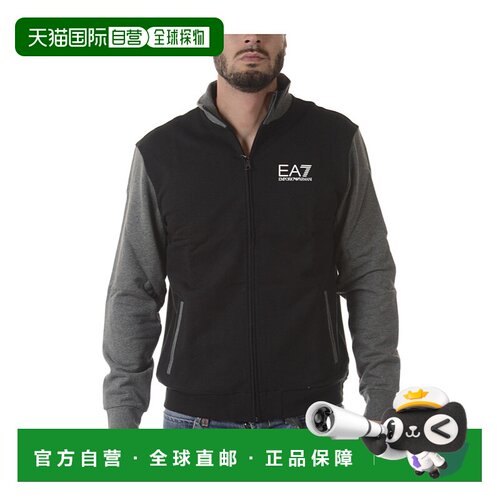EA7 EMPORIO ARMANI 男士针织毛衣 6YPMA0PJ11ZBLACK高领卫衣
