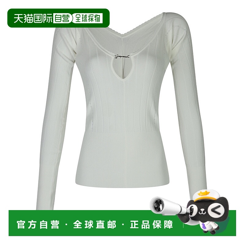 1h可退 JACQUEMUS 女士针织衫 241KN3572358110 SS2025 白色