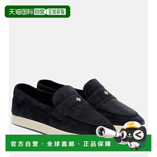 1h可退 潮奢 Tory Burch 托里 伯奇 女士 双T带绒面革乐福鞋女鞋