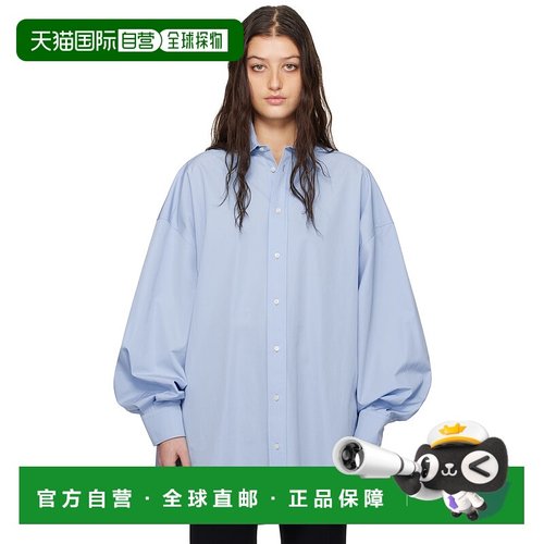 1h可退 潮奢 WARDROBE.NYC 女士 蓝色 Oversize Shirt 连衣裙 W10