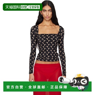 Serre 女士 Square 潮奢 Neck Printed Marine Moon 1h可退 黑色