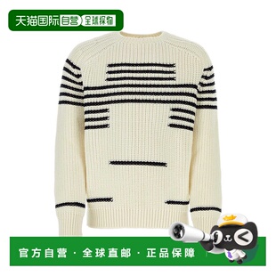 LOEWE 男士针织毛衣 H526Y14KGIOFFWHITENAVY SS2024针织衫
