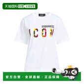 潮奢 舒适时尚 Dsquared2 女士 1h可退 white白色 二次方 T恤