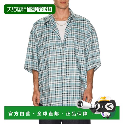 Acne Studios 艾克妮 男士 Fluid Midsummer 格纹法兰绒衬衫 BB07