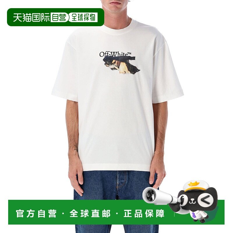 1h可退 OFF-WHITE 男士T恤 OMAA120F25JER00U0110 AW2025短袖