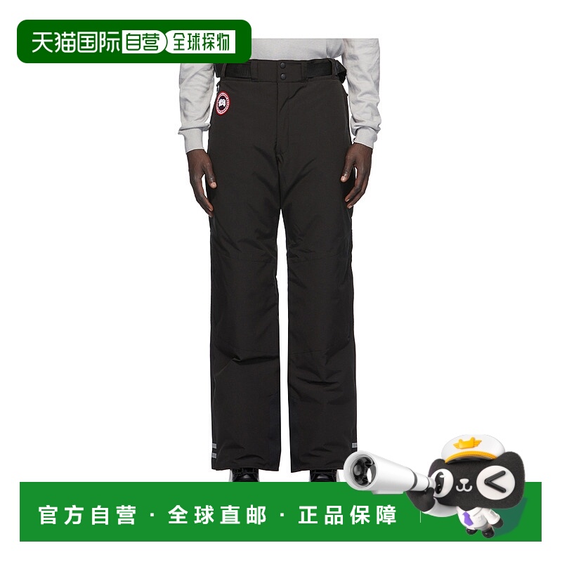 CANADA GOOSE 男士休闲裤 4810M61 AW2020 黑色 徽标羽绒休闲裤