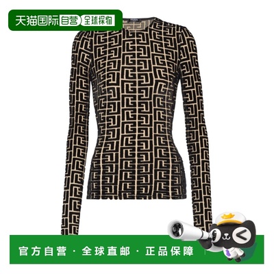 BALMAIN 女士T恤 GF1AR964JL43EAD SS2026 花色 字母图案上衣