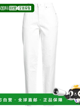 潮奢 Dkny 唐可娜儿 女士 直筒裤 white白色 舒适时尚牛仔