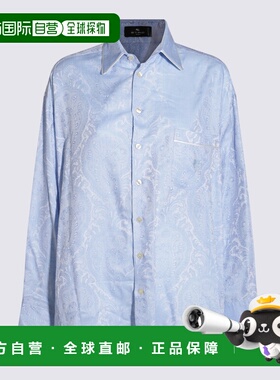 1h可退 ETRO 女士衬衫 WRIA002899TJ562B1581 SS2025 蓝色