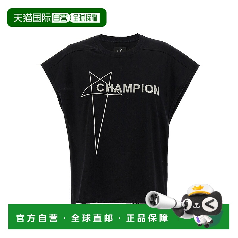 1h可退 RICK OWENS 女士T恤 CW01E1668CHJG09 SS2025 黑色