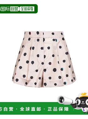 FENDI 女士短裤 FR6690AVJQF1UKB SS2026 白色 印花塔夫绸短裤