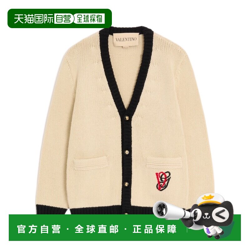 VALENTINO 男士针织衫 VKA05TBBCQT3 AW2025 花色 V领长袖开衫