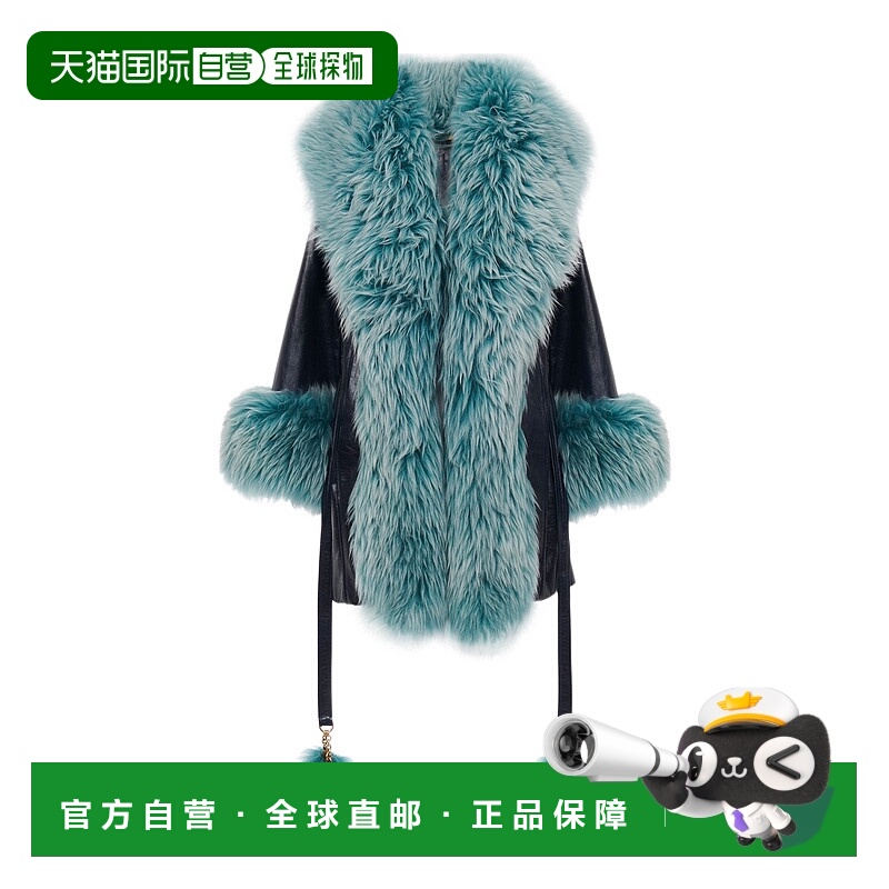 1h可退 CHLOÉ 女士外套 CH25ACM382094A0 AW2025 蓝色 长袖皮革外