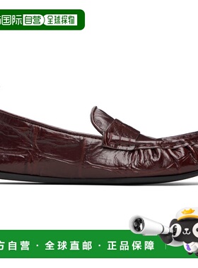 1h可退 潮奢 Acne Studios 艾克妮 女士 酒红色 Leather Saddle