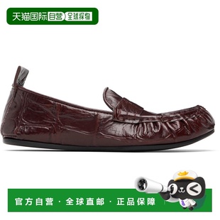 1h可退 潮奢 Acne Studios 艾克妮 女士 酒红色 Leather Saddle