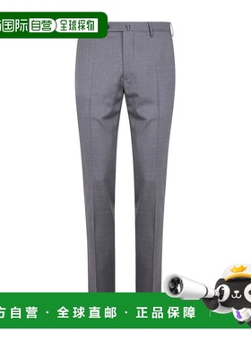 INCOTEX 男士休闲裤 1T00355855B910 SS2025 灰色 腰带环长裤