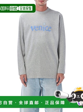 1h可退 潮奢 Erl 男士 Venice 长袖T恤(灰色) ERL11T0061卫衣