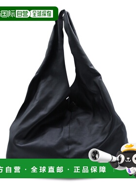 1h可退 潮奢 The Row 女士 NEW BINDLE 黑色皮革手提包 W1722L614