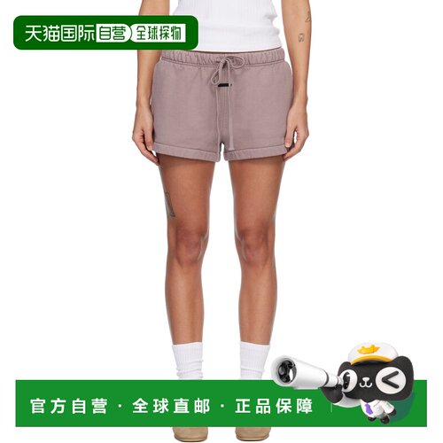 essentials fear of god 女士 紫色 Signature Running 短裤 160S