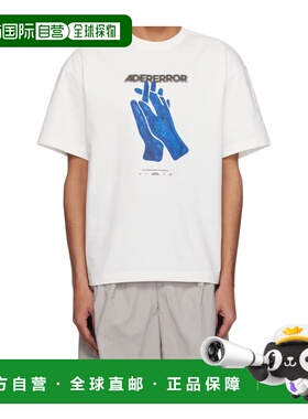 Ader Error 男士T恤 SS2025短袖 BO01SSTS0114OWOFFWHITE