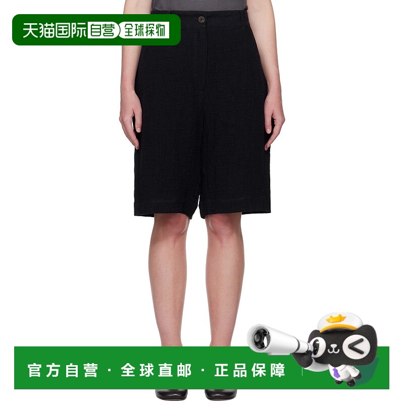 1h可退 潮奢 Studio Nicholson 女士 海军蓝 Luna Linen 短裤 LUN