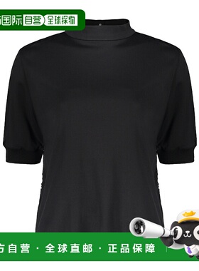 HERNO 女士T恤 JG000195D520529300 AW2023 黑色 短袖罩衫