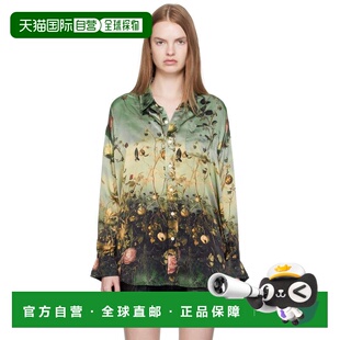 女士 绿色 Drop 1h可退 衬衫 R13 Neck R13WR004R584A 潮奢