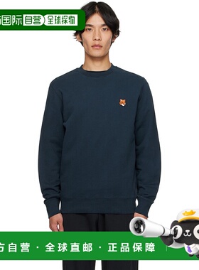1h可退 潮奢 MAISON KITSUNE 男士 海军蓝 Fox Head Patch Regula