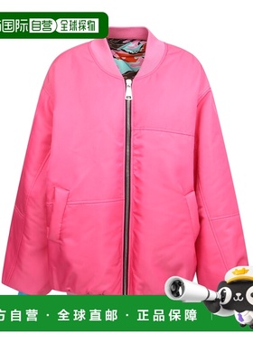 KHRISJOY 女士外套 CFMW061FUX485 AW2021 粉红色 logo-print zip