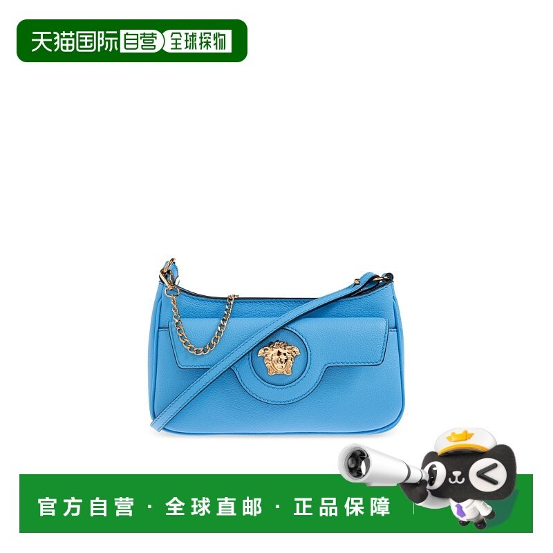 VERSACE 女童包袋 1017739DVIT2T1VG2V AW2025 蓝色斜挎包手提包