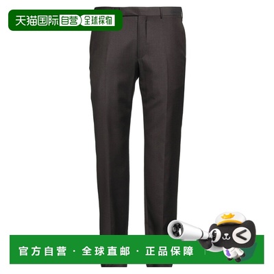 1h可退 潮奢 zegna 杰尼亚 男士 休闲长裤 brown棕色 舒适时尚