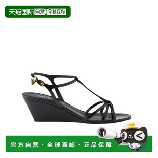 PRADA 女士凉鞋 1X383O069F055F0002 SS2026 黑色 露趾坡跟凉鞋